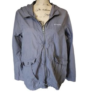 Columbia Lightweight Zip Grey Jacket with Pockets - Large